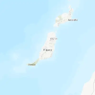 Map showing location of Antigua (28.423070, -14.013790)