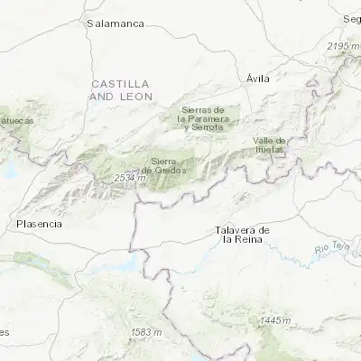 Map showing location of Arenas de San Pedro (40.210410, -5.086940)