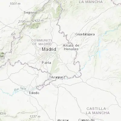 Map showing location of Arganda (40.300760, -3.437220)