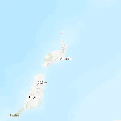 Map showing location of Arrecife (28.963020, -13.547690)