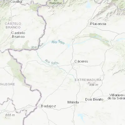 Map showing location of Arroyo de la Luz (39.485110, -6.584010)