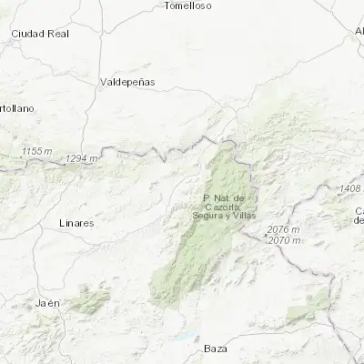 Map showing location of Arroyo del Ojanco (38.320650, -2.894860)