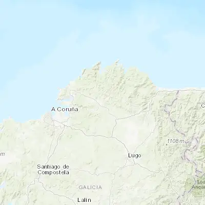 Map showing location of As Pontes de García Rodríguez (43.452660, -7.851780)