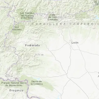 Map showing location of Astorga (42.458790, -6.056010)