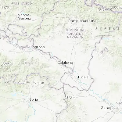 Map showing location of Azagra (42.300000, -1.900000)