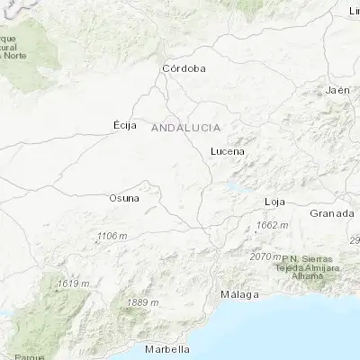 Map showing location of Badolatosa (37.307850, -4.672960)