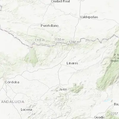 Map showing location of Baños de la Encina (38.173790, -3.774770)