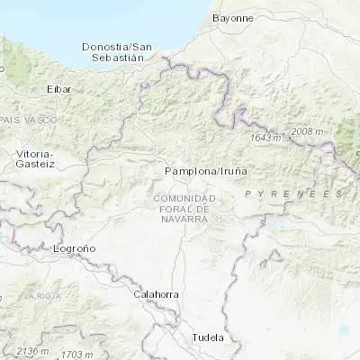Map showing location of Barañáin (42.805670, -1.677310)