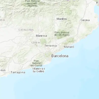 Map showing location of Barberà del Vallès (41.515900, 2.124570)