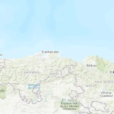 Map showing location of Bárcena de Cicero (43.421600, -3.510300)