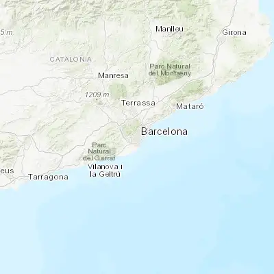 Map showing location of Barri de les Corts (41.386970, 2.134720)