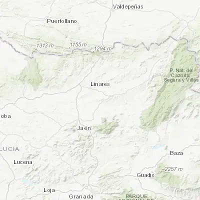 Map showing location of Begíjar (37.984920, -3.530940)