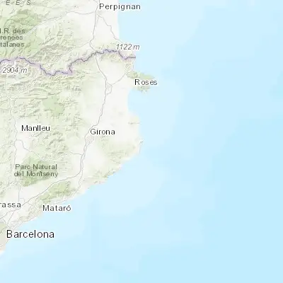 Map showing location of Begur (41.950000, 3.216670)