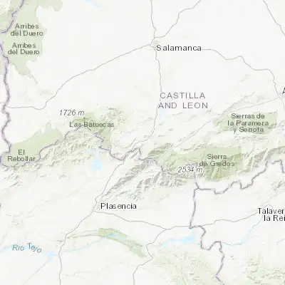 Map showing location of Béjar (40.386410, -5.763410)
