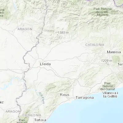 Map showing location of Bellpuig (41.625950, 1.011440)
