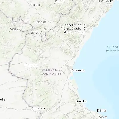 Map showing location of Benaguasil (39.600000, -0.583330)