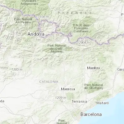 Map showing location of Berga (42.104290, 1.846280)
