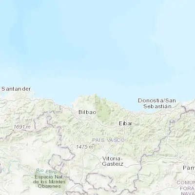Map showing location of Bermeo (43.420880, -2.721520)