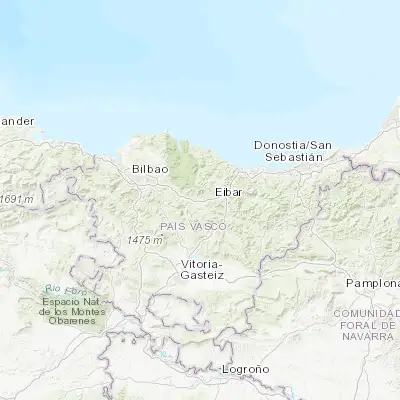 Map showing location of Berriz (43.166670, -2.566670)