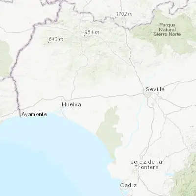 Map showing location of Bollullos par del Condado (37.341270, -6.539700)