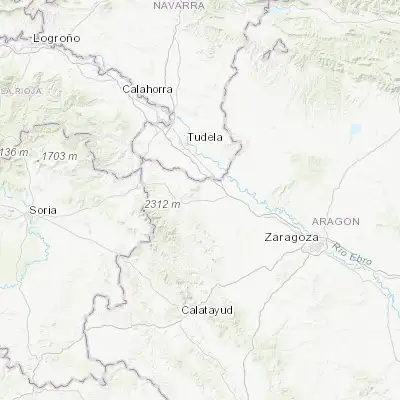 Map showing location of Borja (41.834120, -1.532710)