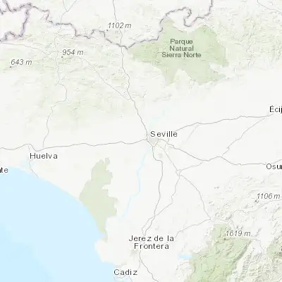 Map showing location of Bormujos (37.373580, -6.072330)