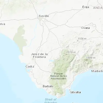 Map showing location of Bornos (36.816770, -5.744480)