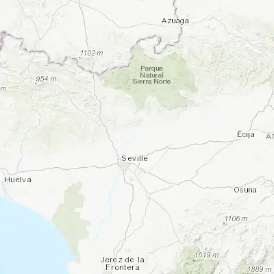 Map showing location of Brenes (37.549440, -5.871390)