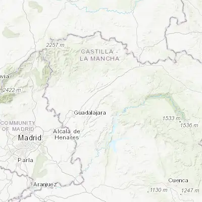 Map showing location of Brihuega (40.760490, -2.869660)