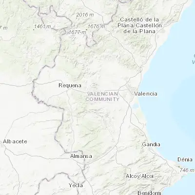 Map showing location of Buñol (39.416670, -0.783330)