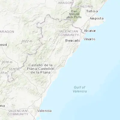 Map showing location of Cabanes (40.156000, 0.043250)