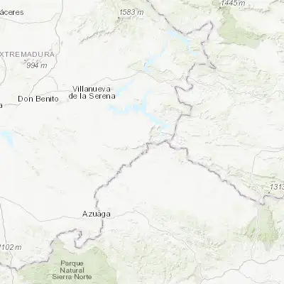 Map showing location of Cabeza del Buey (38.722270, -5.219460)