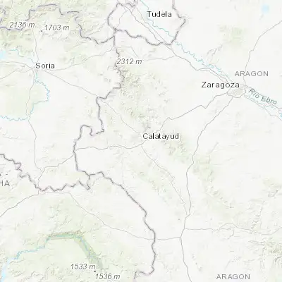Map showing location of Calatayud (41.353530, -1.643180)