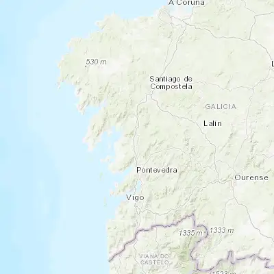 Map showing location of Caldas de Reis (42.604730, -8.642300)