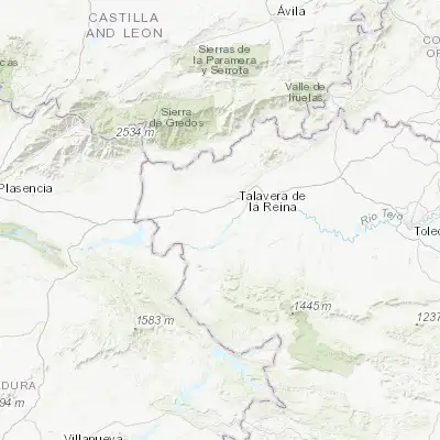 Map showing location of Calera y Chozas (39.882780, -4.982130)