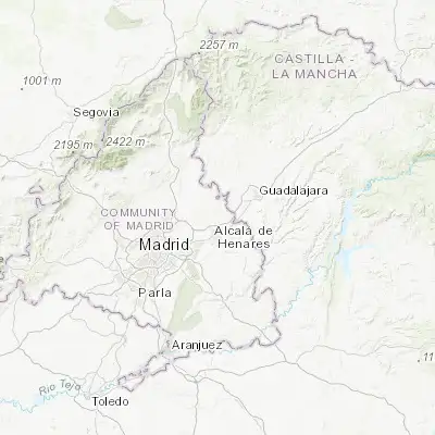 Map showing location of Camarma de Esteruelas (40.550320, -3.372950)