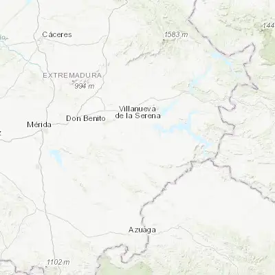 Map showing location of Campanario (38.864400, -5.617440)