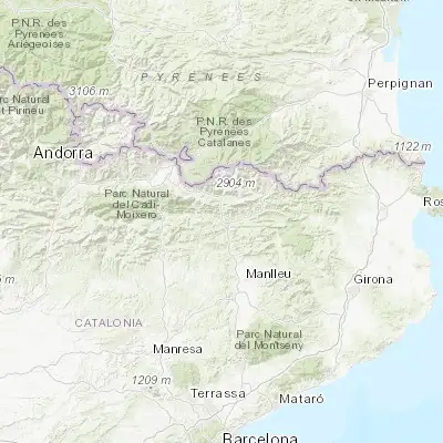 Map showing location of Campdevànol (42.224450, 2.168600)