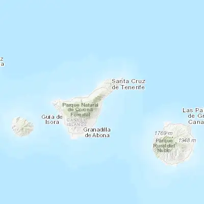 Map showing location of Candelaria (28.354800, -16.372680)