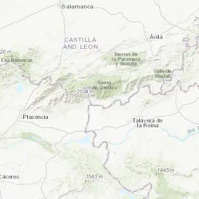 Map showing location of Candeleda (40.155210, -5.240450)