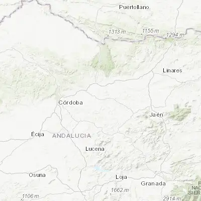 Map showing location of Cañete de las Torres (37.867170, -4.318350)