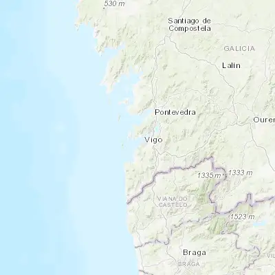 Map showing location of Cangas do Morrazo (42.264130, -8.784630)