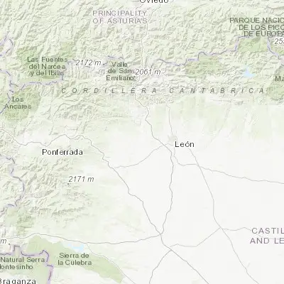 Map showing location of Carrizo de la Ribera (42.583950, -5.828810)