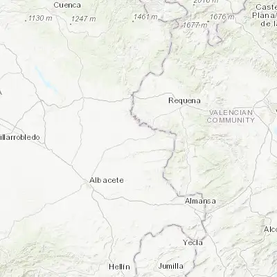Map showing location of Casas Ibáñez (39.283330, -1.466670)