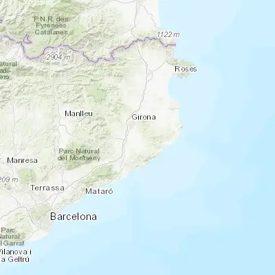 Map showing location of Cassà de la Selva (41.887840, 2.875240)