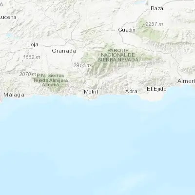 Map showing location of Castell de Ferro (36.725690, -3.355000)