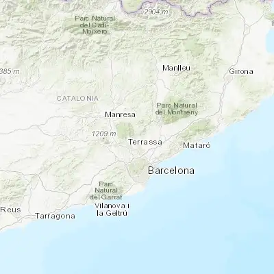 Map showing location of Castellar del Vallès (41.616670, 2.083330)