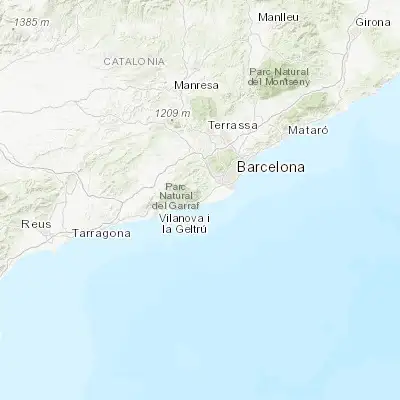 Map showing location of Castelldefels (41.277940, 1.970330)