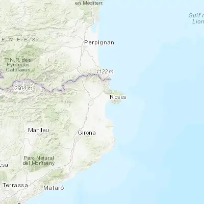 Map showing location of Castelló d'Empúries (42.256730, 3.074460)