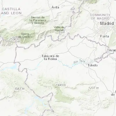 Map showing location of Cebolla (39.948970, -4.571750)